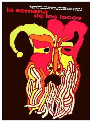 La Semana De Los Locos Wall Decoration Poster.Graphic Art Interior Design 3767 • $60