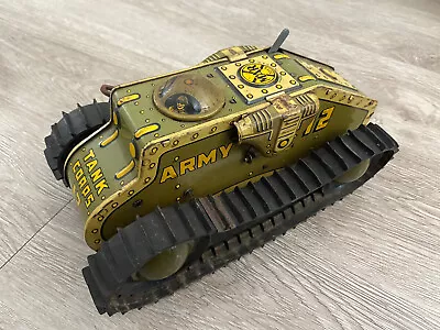 Vintage Mar Toys Army Tank Corps 12 Made In USA • $49.99