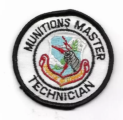 USAF SAC MUNITIONS MASTER TECHNICIAN Patch • $5.99