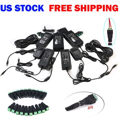 $5.70 • Buy 12V 24V 1A-10A Power Supply Transformer AC To DC Adapter For 5050 3528 LED Strip