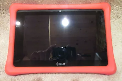 FUHU Nabi 2s Tablet W/ Red Rubber Bumper Case Untested -For Parts/Repair -PICS! • $10.36