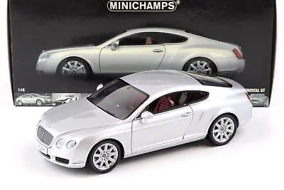 1:18 Minichamps Bentley Continental Gt Coupe 2006 Silver Metallic • $200.16