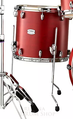 Yamaha Tour Custom Maple 14  X 13 Candy Apple Satin Red Floor Tom - In Stock! • $349.99