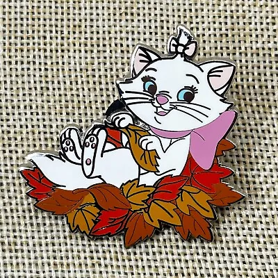 Disney Store JAPAN Pin 2022 Mystery Pin Autumn Leaves Fall Marie The Aristocats • $19.95