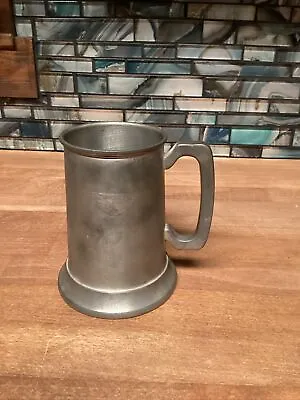 Vintage - Jostens Pewter Beer Mug Stein With Glass Bottom Etched Side “Keebler” • $19.95