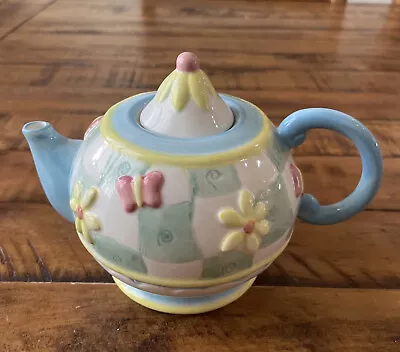 Oneida Country Boquet Handpainted Collectible Mini Teapot “Rainbow Garden” • $10.20