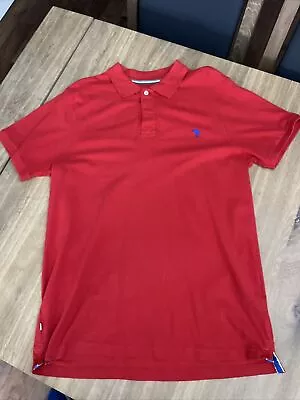 Canterbury Mens Rugby Style Polo T-shirt - Size XL - Red - Short Sleeve • £7.50