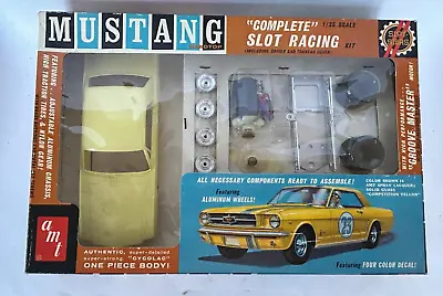 AMT '65 Ford Mustang (Yellow) 1/24 Scale Slot Car Kit NIB • $249.95