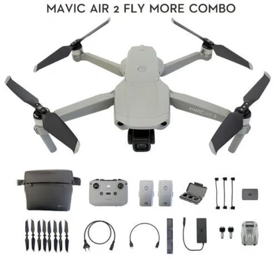 $1856.99 • Buy DJI Mavic Air 2 Fly More Combo Drone W/ 4k Camera 34-min Flight Time 10km