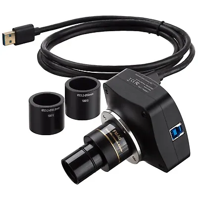 AmScope 12MP USB3 Digital Microscope Camera Back-illuminated Color CMOS C-Mount  • $699.99