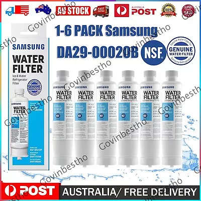 1-6PCS Samsung DA29-00020B HAF-CIN/EXP Refrigerator Water Filter DA-97-08006A AU • $26.59