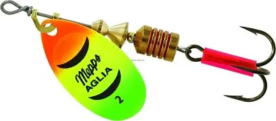 Mepps Aglia In-Line Spinner 1/6 Oz Plain Treble Hook Hot Firetiger Blade B2 HFT • $7.73