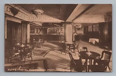 Hotel Multnomah Buffet Portland Oregon Postcard • $3.62