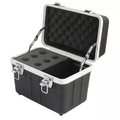 NEW 6 Microphone Carrying Case.Mic Instrument Storage Portable Flight Box.sm58 • $75