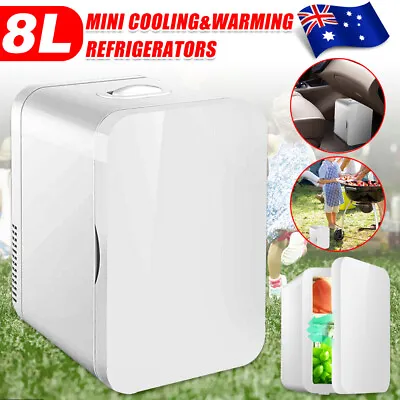 8 L Mini Fridge Portable Freezer Drinks Beer Cooler Warmer Bar Home Refrigerator • $57.45