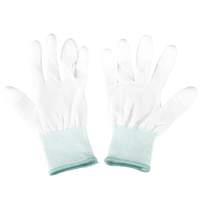 $7.39 • Buy 1 Pair ESD PC Computer Working Anti-skid Anti Skid Anti-static White Gloves  SH