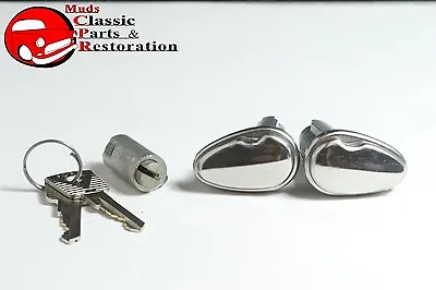 53-59 Ford Door Trunk Lock Cylinder Kit W Keys New • $95.87