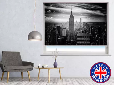 £103.76 • Buy Black & White New York Printed Picture Photo Roller Blind Blackout Remote Option