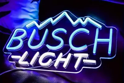 🍻Busch Light Illuminated Sign-Great For Man Cave Or Bar. See My Other Listings • $27.99