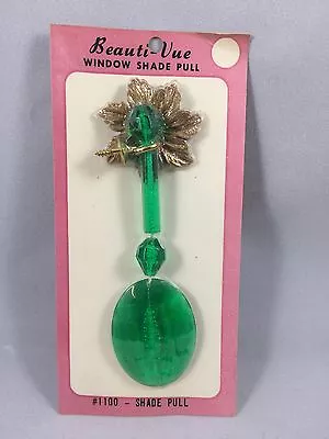 Vintage Emerald Green Beauti-Vue Window Shade Pull NOS - Lot Of 6 • $30