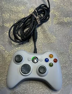 Microsoft Xbox 360 Wired Controller OEM White W/USB Breakaway Cable Tested OEM • $29.99