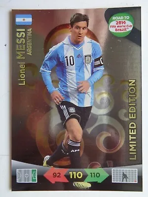 2014 Adrenalyn XL Road To FIFA World Cup Brazil Limited Edition #11 Lionel Messi • $24.99