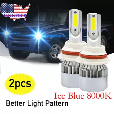 Ice Blue 9007 LED Headlight For Ford Ranger Taurus Explorer Mustang Expedition • $20.39