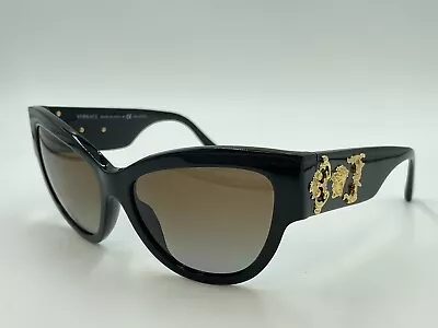 VERSACE MOD.4322 GB1/T5 MEDUSA POLARIZED Gloss Black/ Gold AUTHENTIC VE4322 • $69