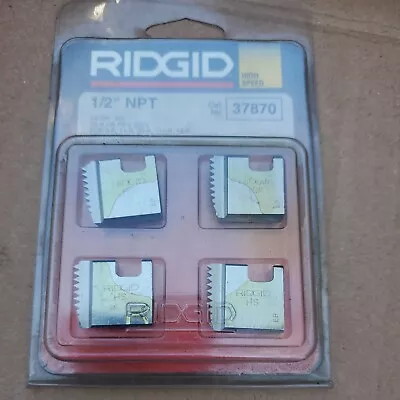 $45 • Buy 1/2  NPT  Ridgid Pipe Threader Dies Set Fits 00R, 111R, 0R, 11R, 31A 12R 30A
