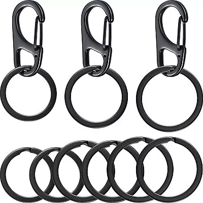 Jovitec 12 Pieces Dog Tag Clips Pet Tag Rings Dog ID Holder  3 Sizes • $8.57