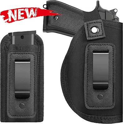 Tactical IWB Gun Holster For Concealed Carry Pistol W/Magazine Pouch Right Hand • $9.34