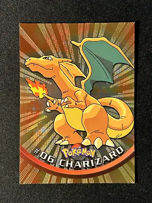 Pokemon Card - Charizard Topps Foil Holo #06 TV Animation Series 1 6 Black Logo • $74.99