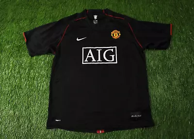 Manchester United 2007/2008 Football Shirt Jersey Away Nike Original Size Xl • $84.99