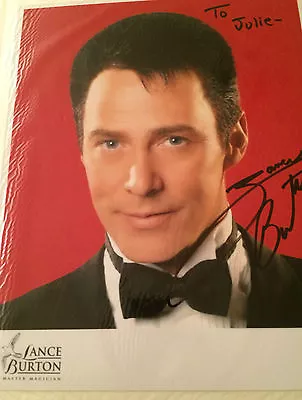 £7.50 • Buy 10x8 Hand Signed Photo Of Magician Lance Burton