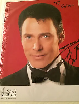 10x8 Hand Signed Photo Of Magician Lance Burton • £7.50