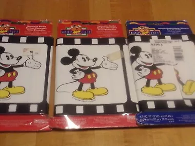 Mickey Mouse Wall Border PrePasted Mickeys Stuff For Kids FIVE Yards EA Lot Of 3 • $6.99