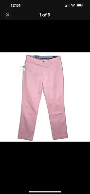 Ralph Lauren Mens Solid Pink Washable Hemmed Regular Fit Stretch Chino Pants NWT • $19.99