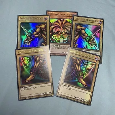 YuGiOh - Exodia The Forbidden One Complete Set - 1st YGLD-ENA17-21 (Ultra Rare) • £45