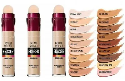 MAYBELLINE Instant Anti-Age Eraser Under Eye Lightweight Concealer *ALL SHADES* • £5.95