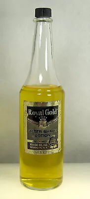 Vintage Royal Gold After Shave Lotion Barber Bottle Original Contents 6 • $20