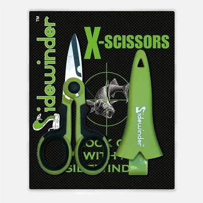 X Scissors From Sidewinder Lures - Line Scissors For Braid Mono And Fluorocarbon • £8.99