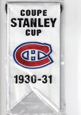 2008-09 Upper Deck Montreal Canadiens Centennial Stanley Cup Mini Banner 1930-31 • $29.99