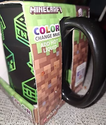 🎨  MAGIC Minecraft Thermochromic  Color Changing Mug 15oz Brand New In Box  • $15