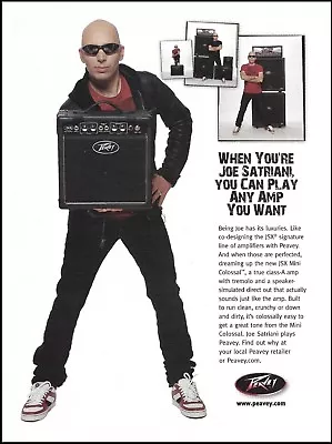 Joe Satriani 2007 Peavey JSX Signature Series Guitar Amp Advertisement Ad Print • $4