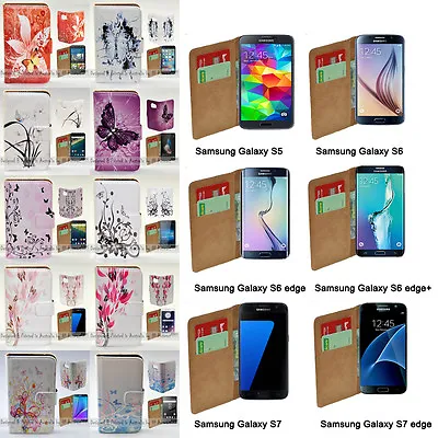 For Samsung Galaxy Series Butterfly Print Wallet Mobile Phone Case Cover #1 • $13.98