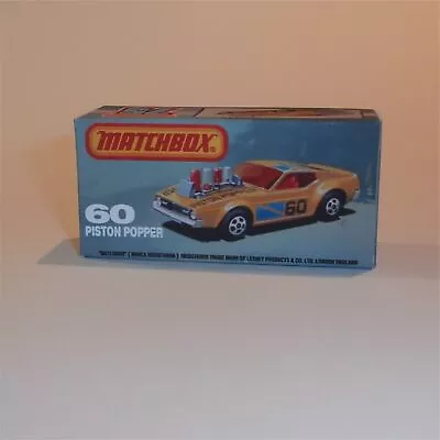 Matchbox Lesney Superfast 60 F Piston Popper Custom K Style Box • $8.99