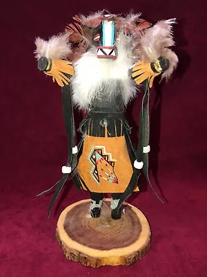 Vintage Native American BADGER Kachina Wood Doll  8 3/4   By Cormella Flores • $7.50