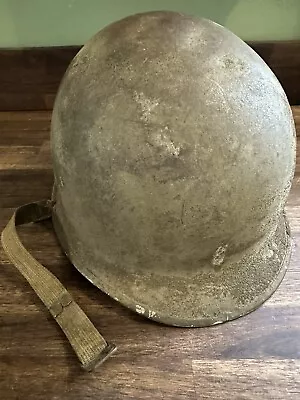 WWII US M1 Helmet FSFB Lieutenant Bar & Nice Liner • $129.99