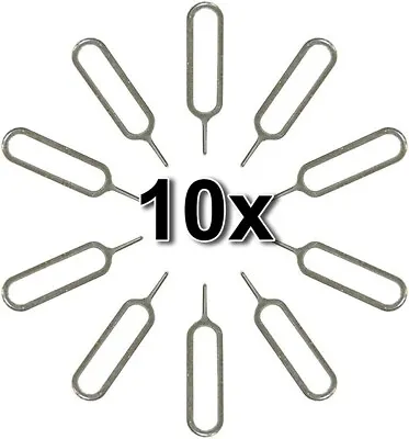 10x Sim Card Tray Removal Ejector Pin Tool Cell Phone Universal Brand New 10 Pcs • $1.99