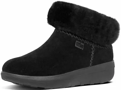 £69.99 • Buy Fitflop Mukluk Shorty Iii Black Womens Suede Ankle Boots